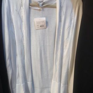 Croft & Barrow white cardigan. NWT Size XL